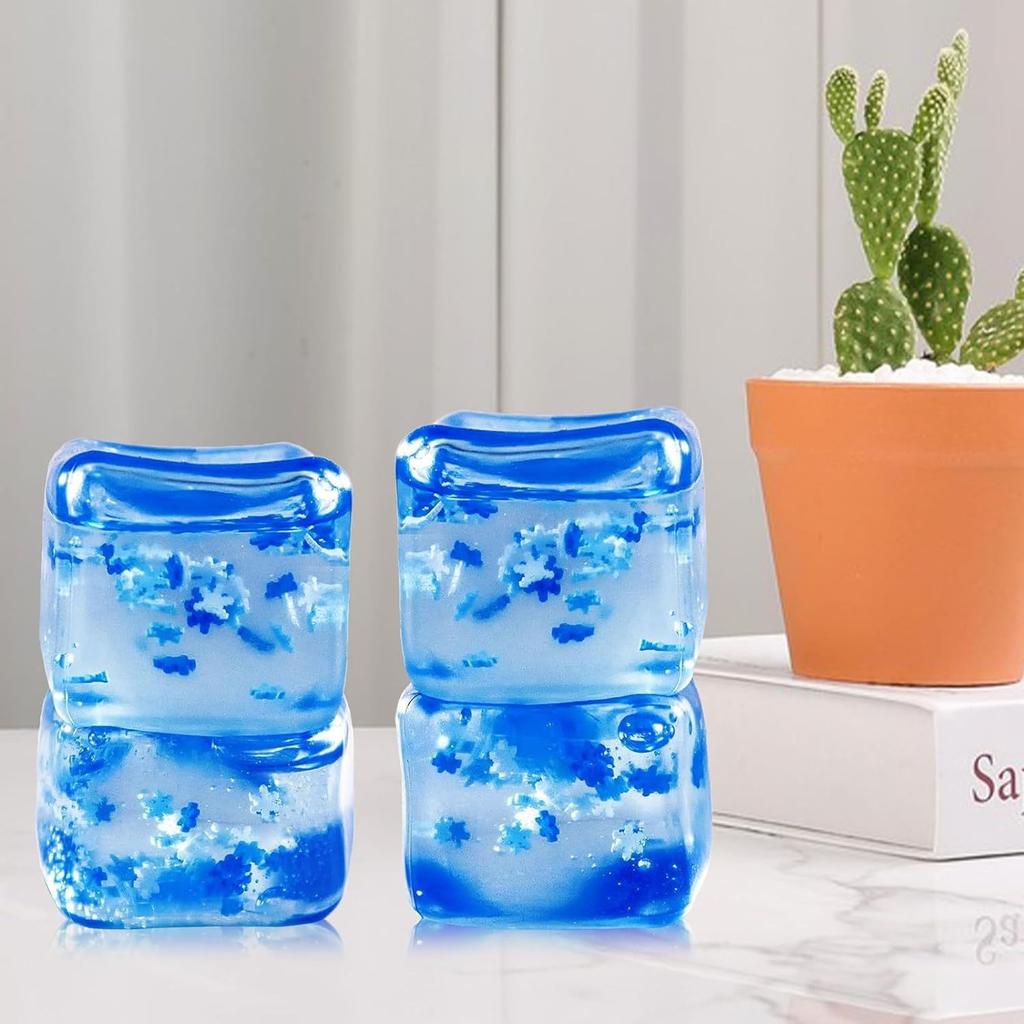 Summer Snowflakes Ice Cube Cubes Maltose Balls Anti-Stress Irritability Toys Stress Balls Adult Stress Relief Squishy Toys Kids