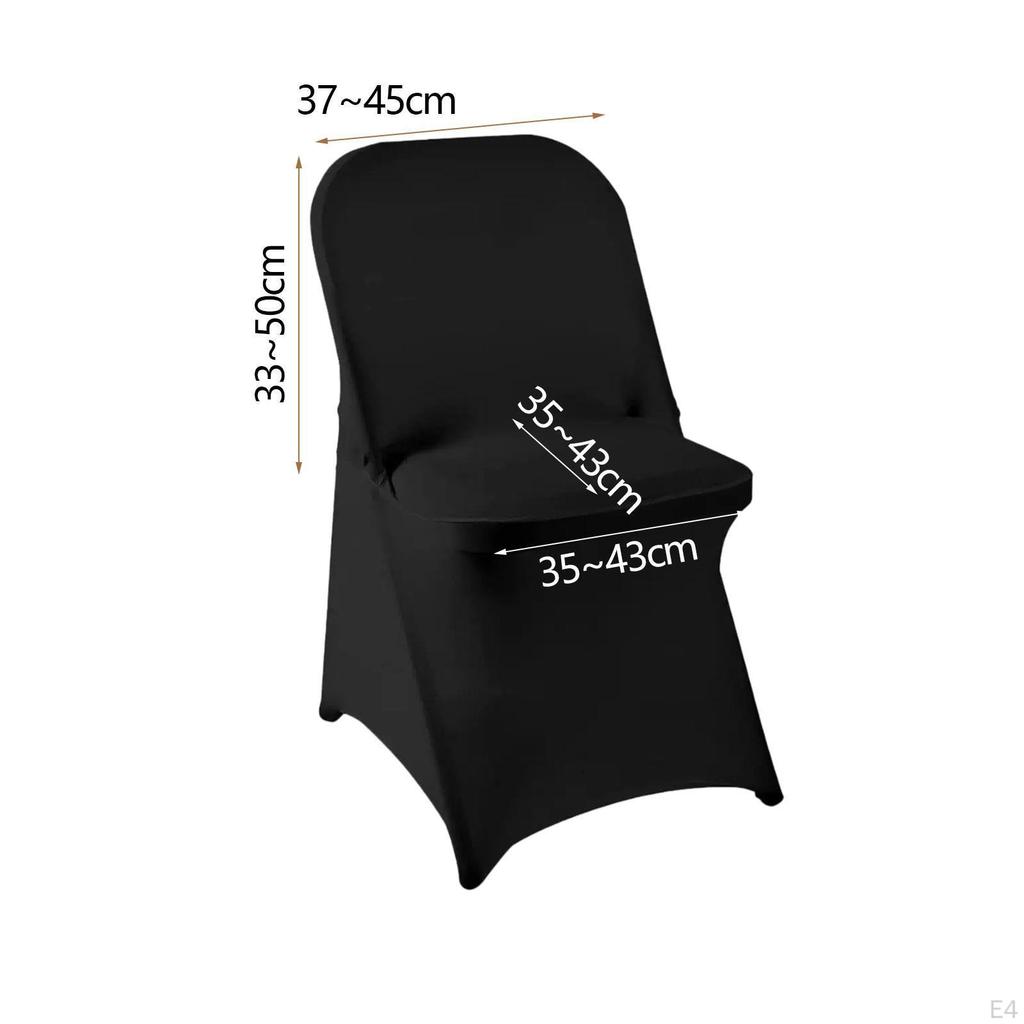 5 Pieces Spandex Folding Chair Covers Slipcovers Protector for Decoration