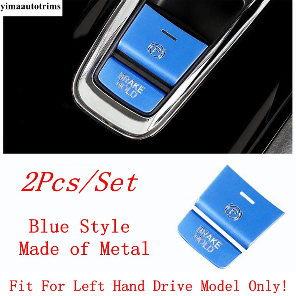 Car Gear Position Handbrake Central Control Button Sequin Decoration Cover Trim Accessories For Honda Vezel HR-V 2014 -