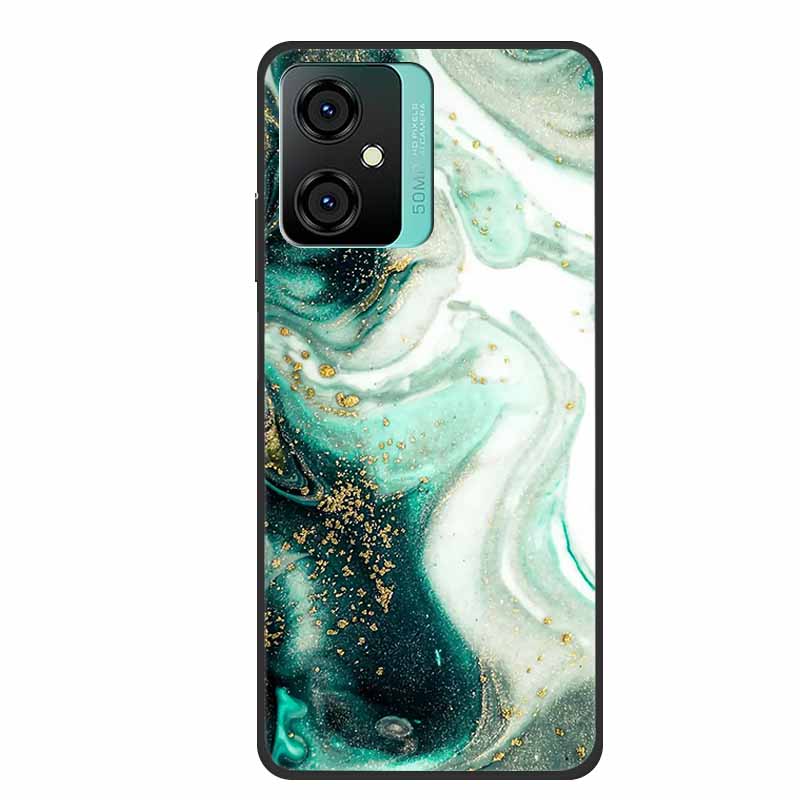 For Blackview Oscal C70 Phone Cover Case Luxury Silicone TPU For Blackview Oscal C 70 Soft Marble Flowers Protective Cases Coque