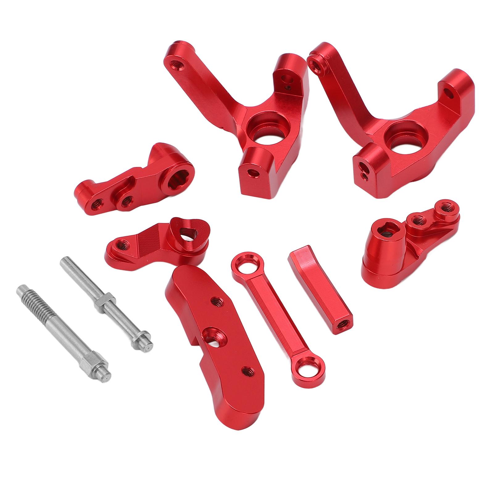 

Алюмінієвий сплав металевого рульового механізму, комплект рульової групи RC автомобілів, запчастини для оновлення LOSI 110 22S SCT червоний