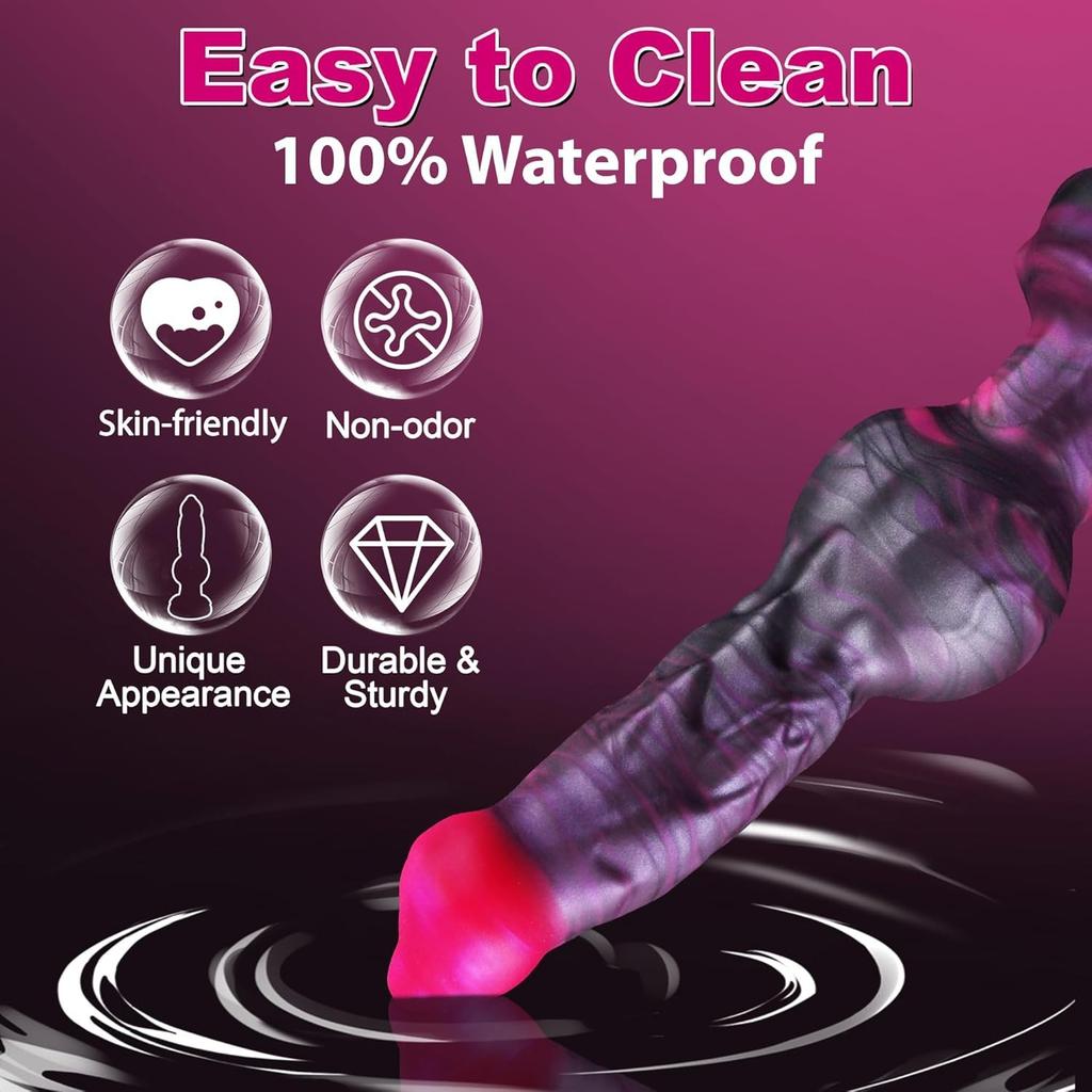 Hands-Free Strap On Dildo with Powerful Suction Cup - Body-Safe Silicone Realistic Dildo for Pegging, Lesbian Sex & Couples Intimacy