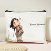 Chic Custom Unique Vintage Cute Floral Makeup Bags for Girls Cosmetic Pouch Toiletry Bag Pencil Case Travel Storage