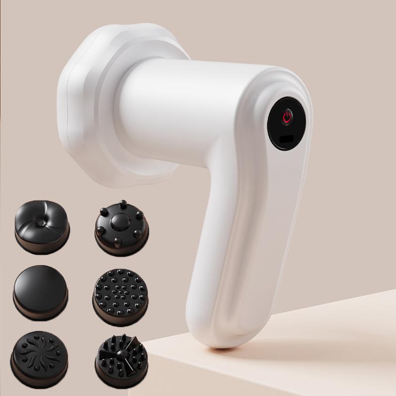 6pcs/set Electric Body Massager Neck Back Shoulder Body Sculpting Machine Cordless Handheld Cellulite Massage Device Beauty Tool