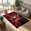 Tappeto in Flanella Stampato AC Milan Antiscivolo Morbido Poliestere Tappeto per Pavimento Tappetino Decorativo da Interno per Camera da Letto Soggiorno Divano Sala Giochi Decorazione Casa
