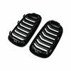 Gloss Black Car Grille Grill Front Kidney 2 Line Double Slat For BMW X5 F15 X6 F16 X5M F85 X6M F86 2014-2018 Car Accessories