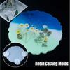 Round Resin Silicone Coaster Molds DIY White Epoxy Resin Cup Mat Mold Ornaments