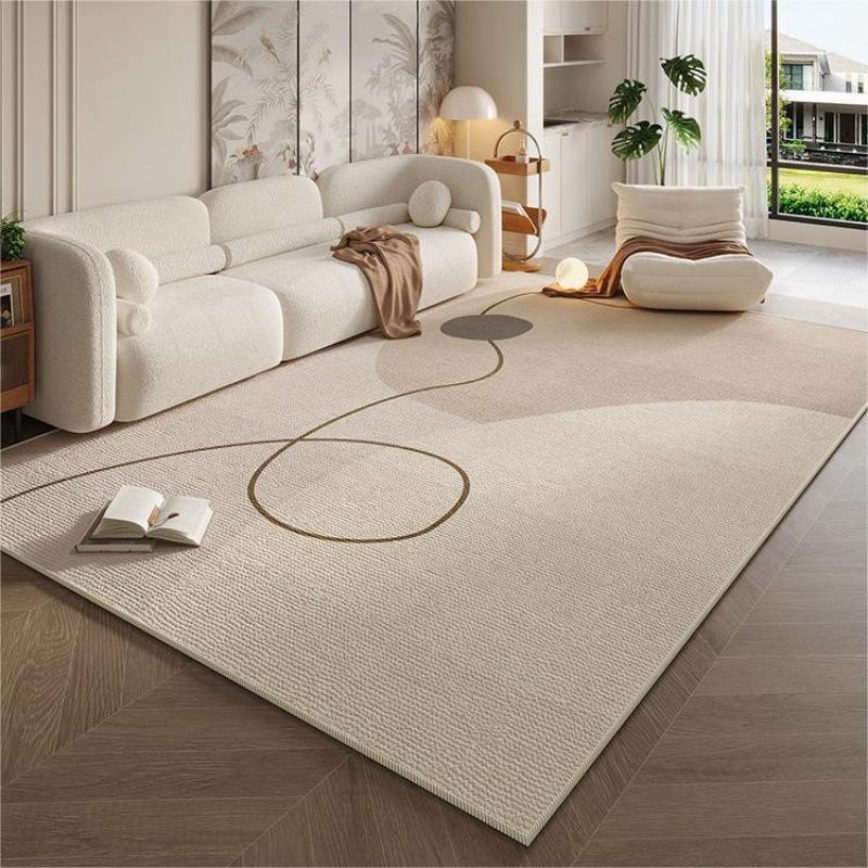 Cream Style Simple Carpet for Living Room Sofa Mat Anti-slip Easy To Clean Bedroom Wardrobe Room Mat Home Decoration