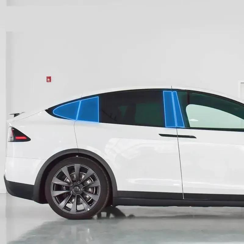 For Tesla Model X Car Exterior Car window pillar Anti-scratch TPU Protective film Anti-scratch Repair film Accessories PPF