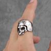 Rider Life Skull Biker Gothic Moto Men Rings Punk Hip Hop for Boyfriend Male Stainless Steel Jewelry Creativity Gift