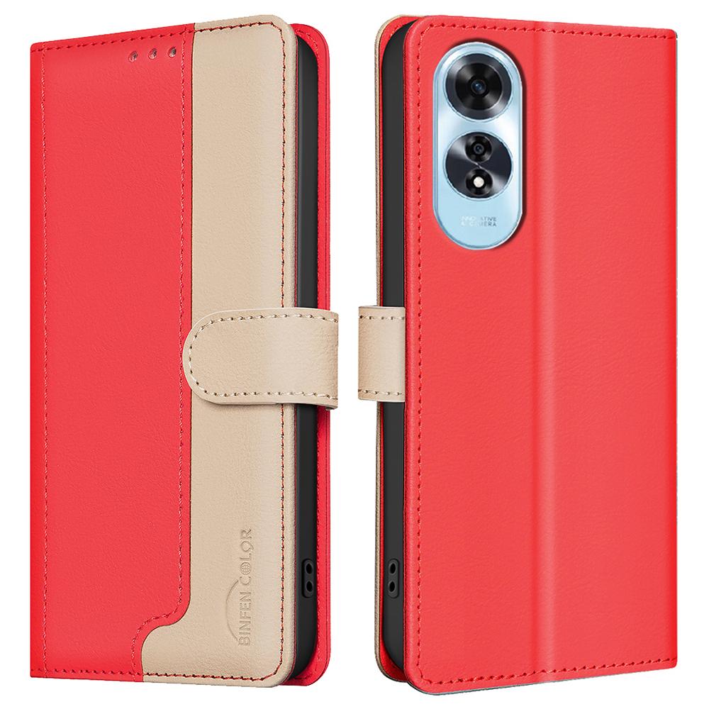 For Oppo A60 4G Case RFID Blocking Leather Phone Cover Wallet Stand