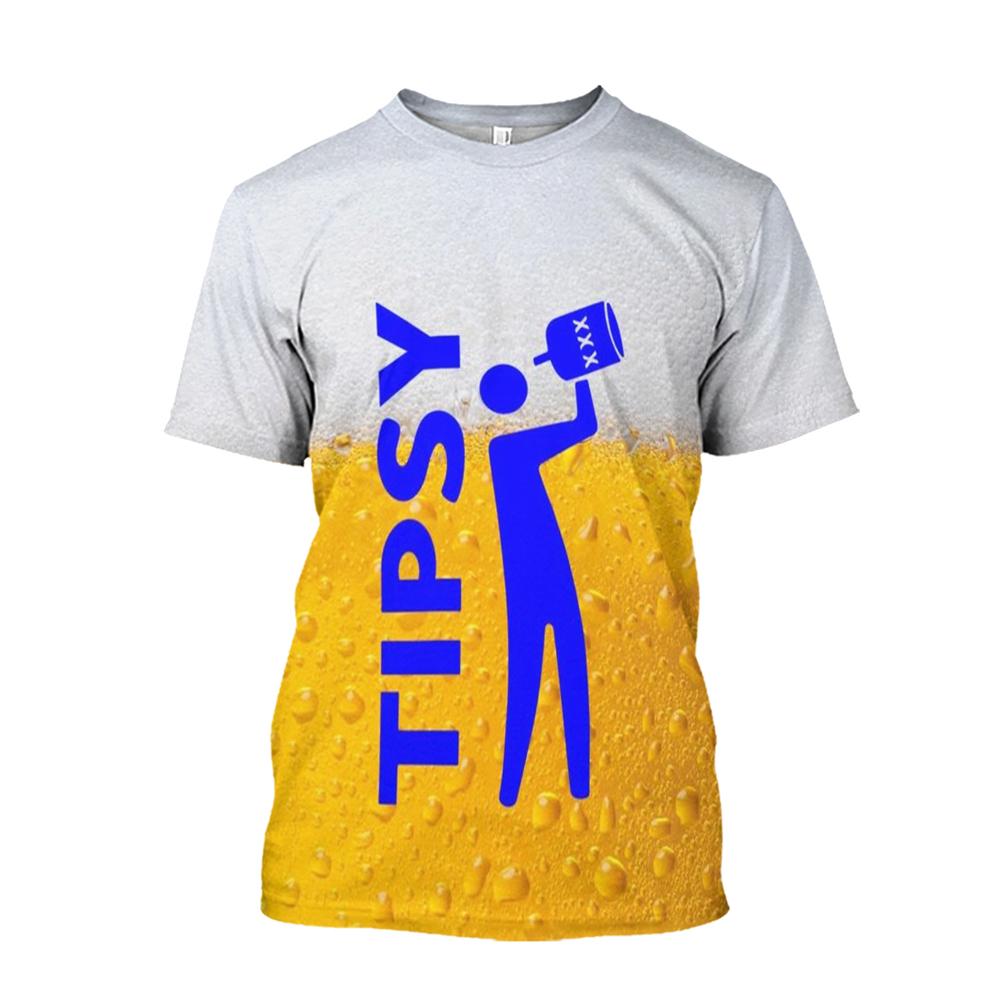 

Летняя пивная футболка, повседневная мужская футболка с принтом для вечеринок, футболка с коротким рукавом для клуба, мужская одежда для активного отдыха, забавные пивные футболки 5XL