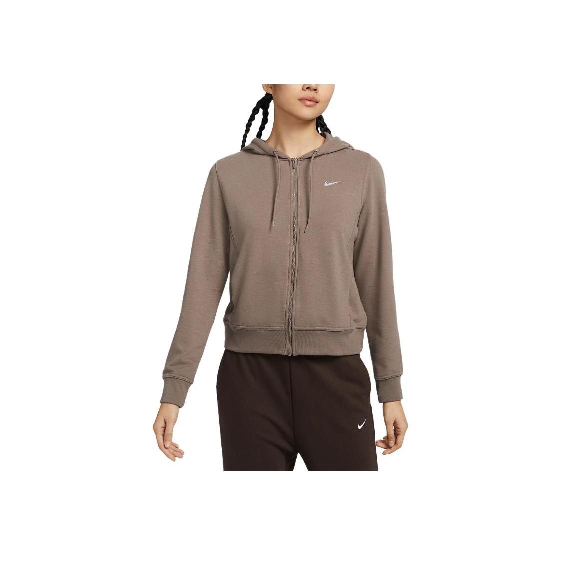 

Nike Толстовка с капюшоном и длинными рукавами с логотипом, однотонная, женская, коричневая FB5199-233 M