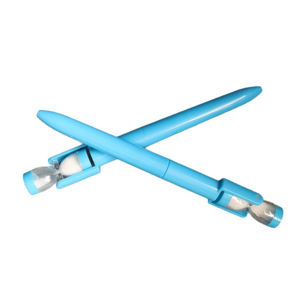 Twist Mechanism Hourglass Ballpoint Pen Black Ink Sand Clock Pen Novelty Pen  Study Gift