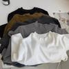Women's Short-Sleeve, Half-High Collar Brushed T-Shirt - Chic, Thickened Base Layer
