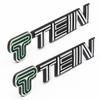 TEIN metalen embleem driedimensionaal autologo, achterklep autologo, modificatie-embleem, aluminium embleem, geborsteld aluminiumlegering carrosseriesticker