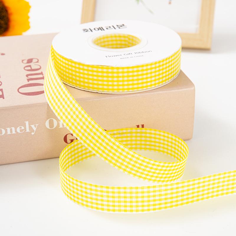2cm Plaid Satin Ribbon for Baking, Packaging, Fresh Flowers, Bouquets, Cake Boxes, and Crafts - Camouflage Design.