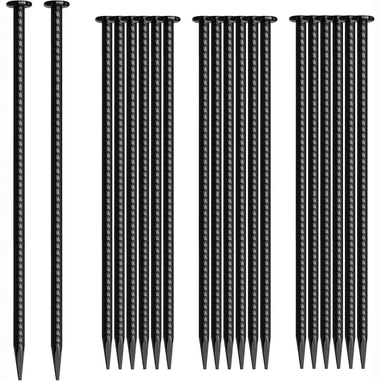 

Міцні Маркери для Бетонних Форм Садові Маркери для Рослин Кілки для Намету Чорні one size чорний