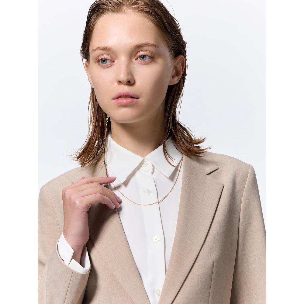 GU by Uniqlo Slide Chain Narrow Necklace