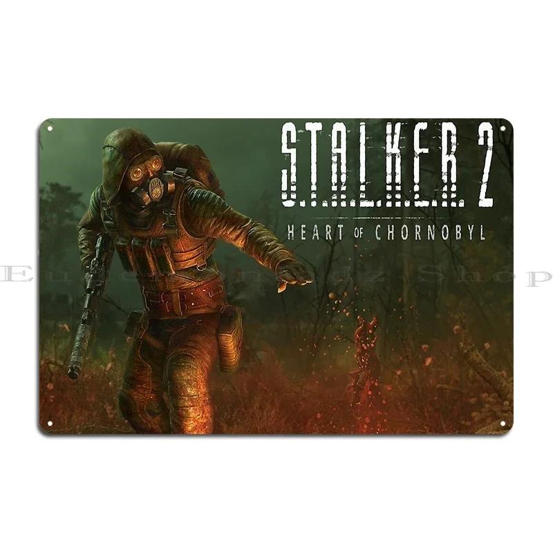 Stalker Heart Of Chernobyl Game Art Metal Plaque Designs Cinema Wall Cave Club Pub Tin Sign Poster