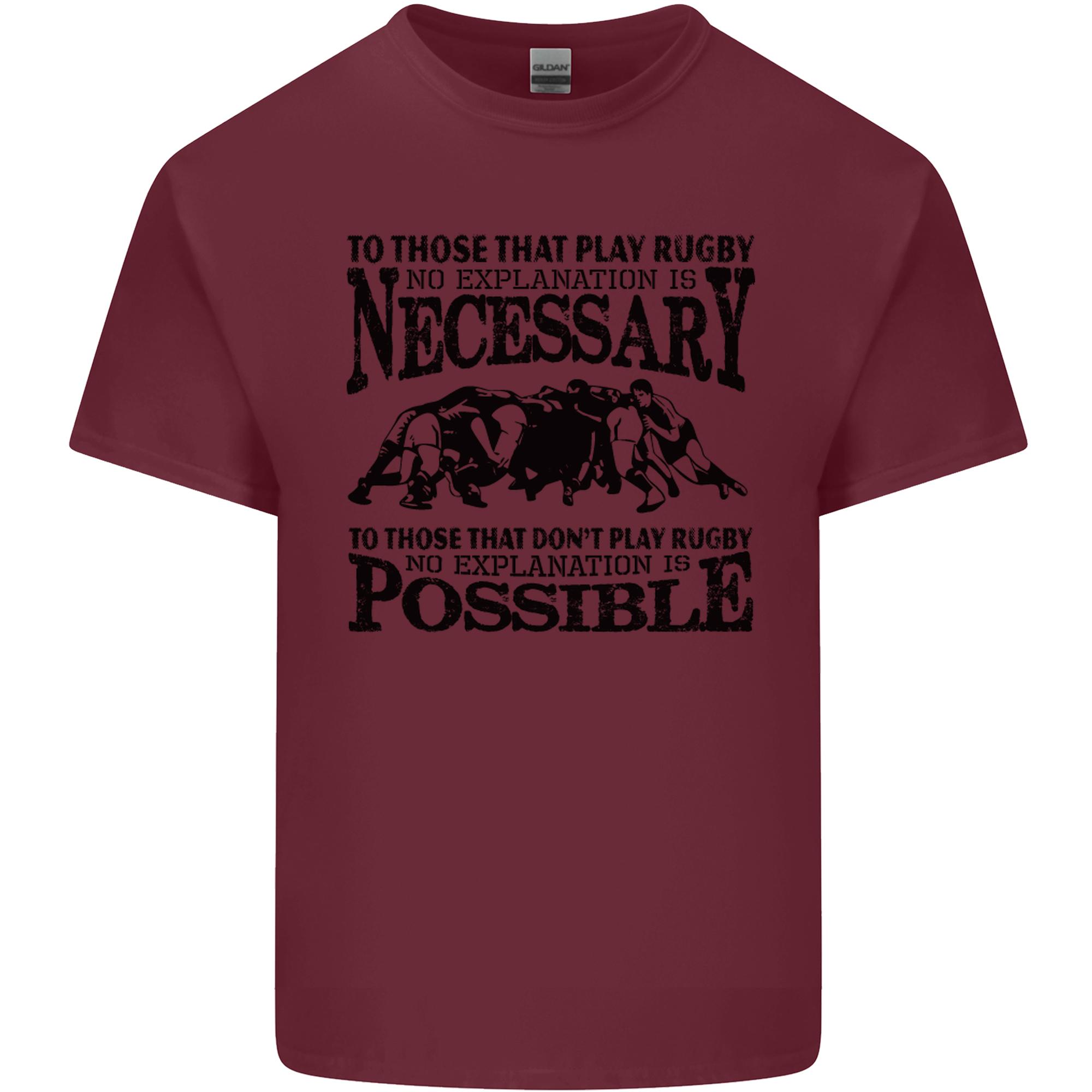 Rugby No Explanation Is Necessary Unisexs Light Cotton TShirt S