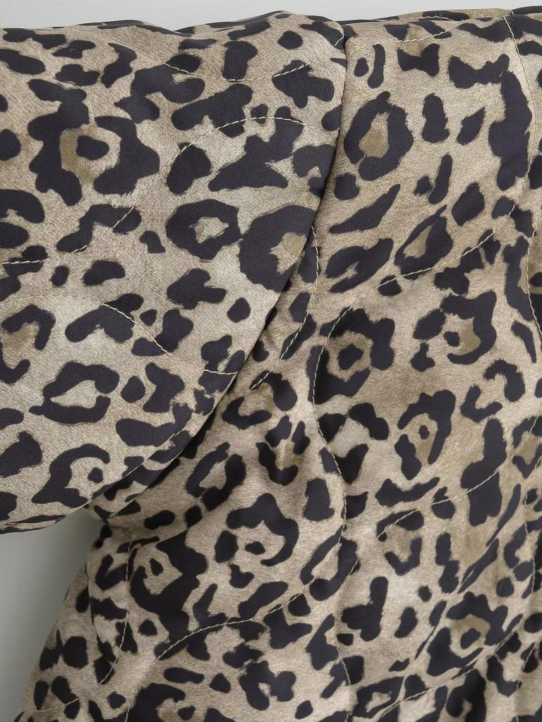 2024 Autumn Women's Cotton Animal Print Jacket - European & American Style Fashion