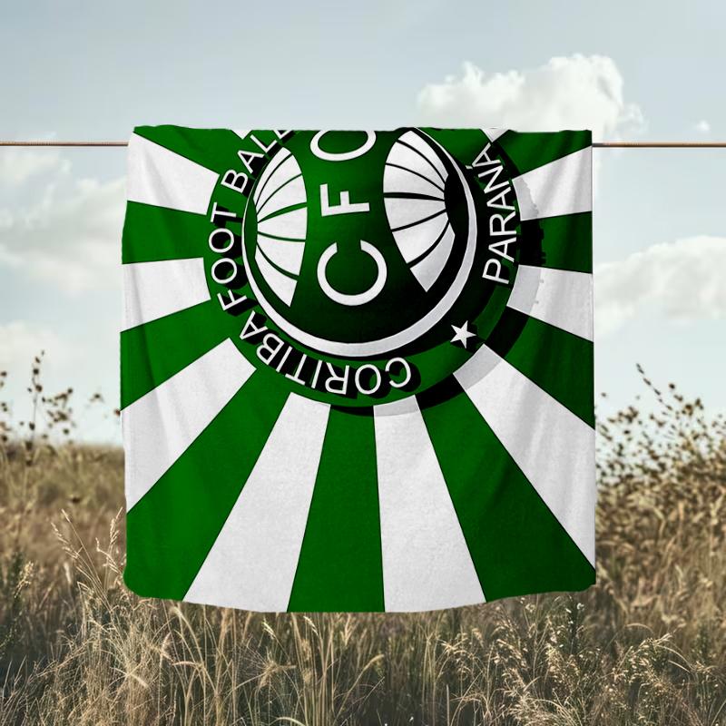 1PC Coritiba Foot Ball Club Printed Soft Flannel Blanket Throw for Adult Bedroom Living Room Sofa Camping Travel Fan gifts Christmas Gifts