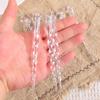 12pcs 13/15/20cm Christmas Clear Icicle Pendants Twisted Hanging Fake Icicle Ornament Exquisite Transparent
