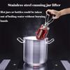 1PC Fashion Heat Resistance Can Tong Stainless Steel Canning Lifter With Handle Anti-Slip