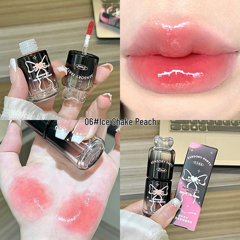 

Блеск для губ Butterfly Soft Honey - Увлажняющий, Стойкий, Не отпечатывается, Увеличивающий объем, Водный блеск 2.5g