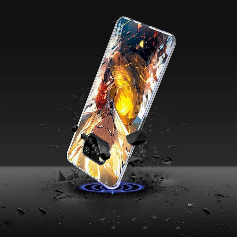 Anime One-Punch Man Phone Case For Xiaomi Poco X7 X6 X5 Pro F7 Ultra Redmi 15C 15 13C 13 12C 12 10 10A 10C 9 9A 9C 9T Cover Poco