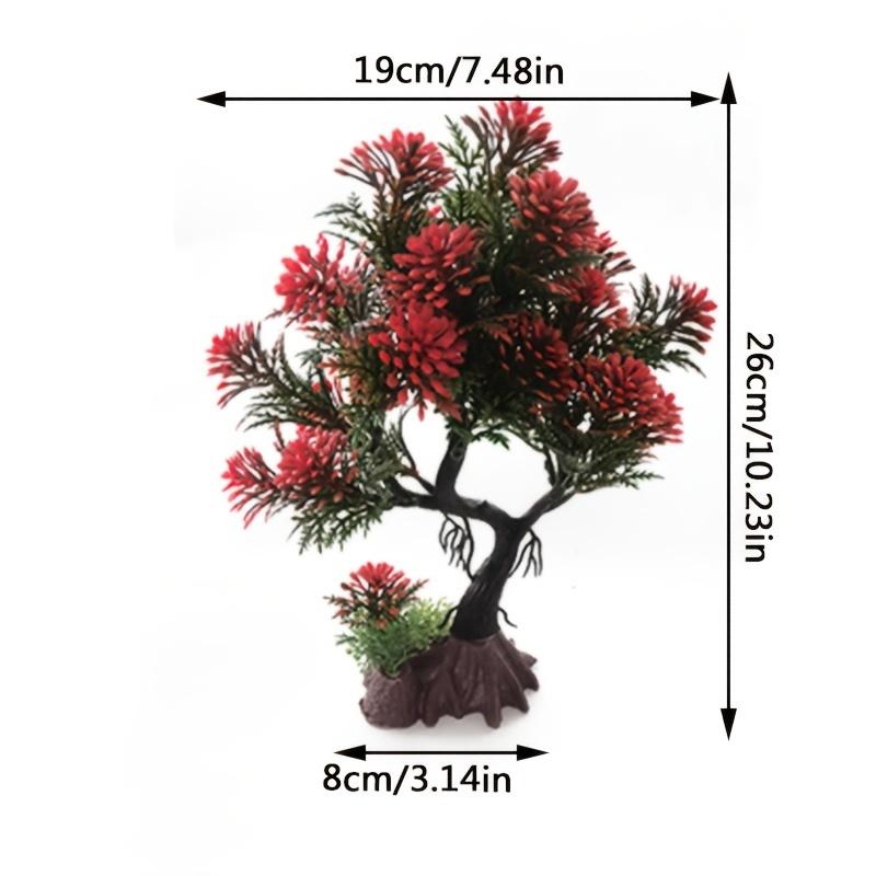 

Уникальное 1 шт. Искусственное пластиковое дерево бонсай для аквариумных принадлежностей - Ландшафтное моделирование для аквариума, Имитация дерева, Идеально для декора отеля и дома Pack of 1
