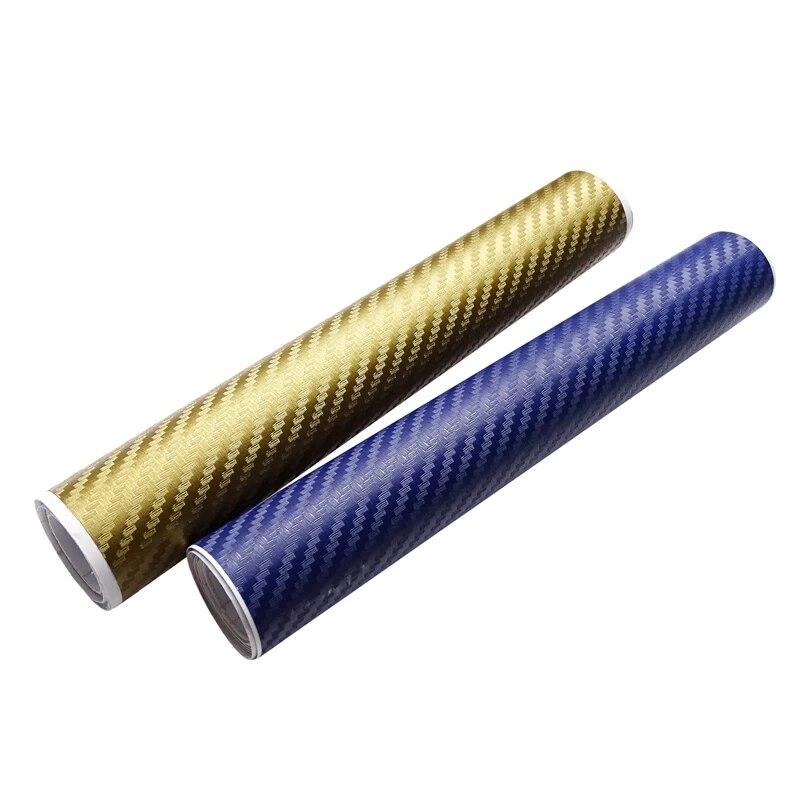 127cmX20cm 3D Vinylová fólie z uhlíkových vláken Samolepky na auto Vodotěsný Car Styling Wrap Auto Vozidlo Detailing Doplňky pro auto Motocykl