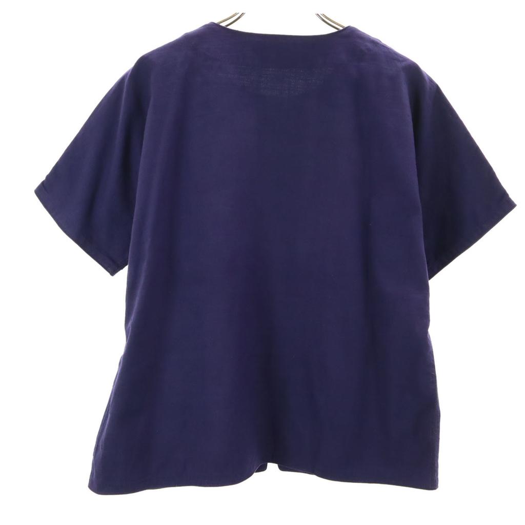 ASHA BY MDS 90s Short sleeve No color shirt purple Isseimi Sunburn Women Used