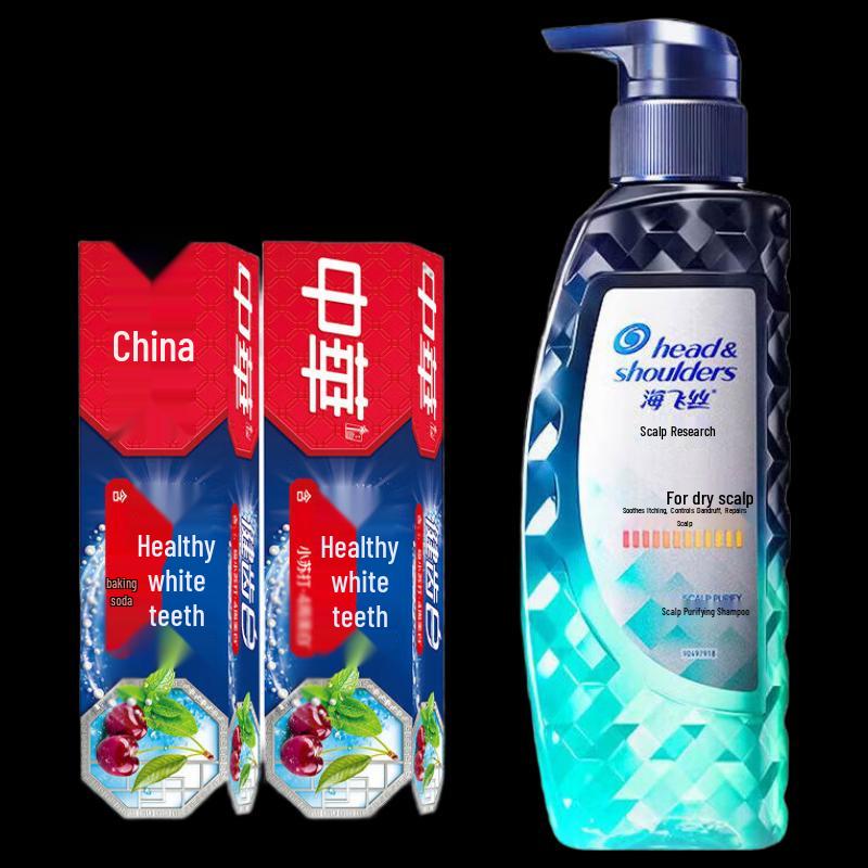 Zhonghua Healthy Teeth Toothpaste & Scalp Care Shampoo Set
