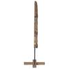 Christmas Tree with Stand Brown 121 Cm Solid Teak Wood