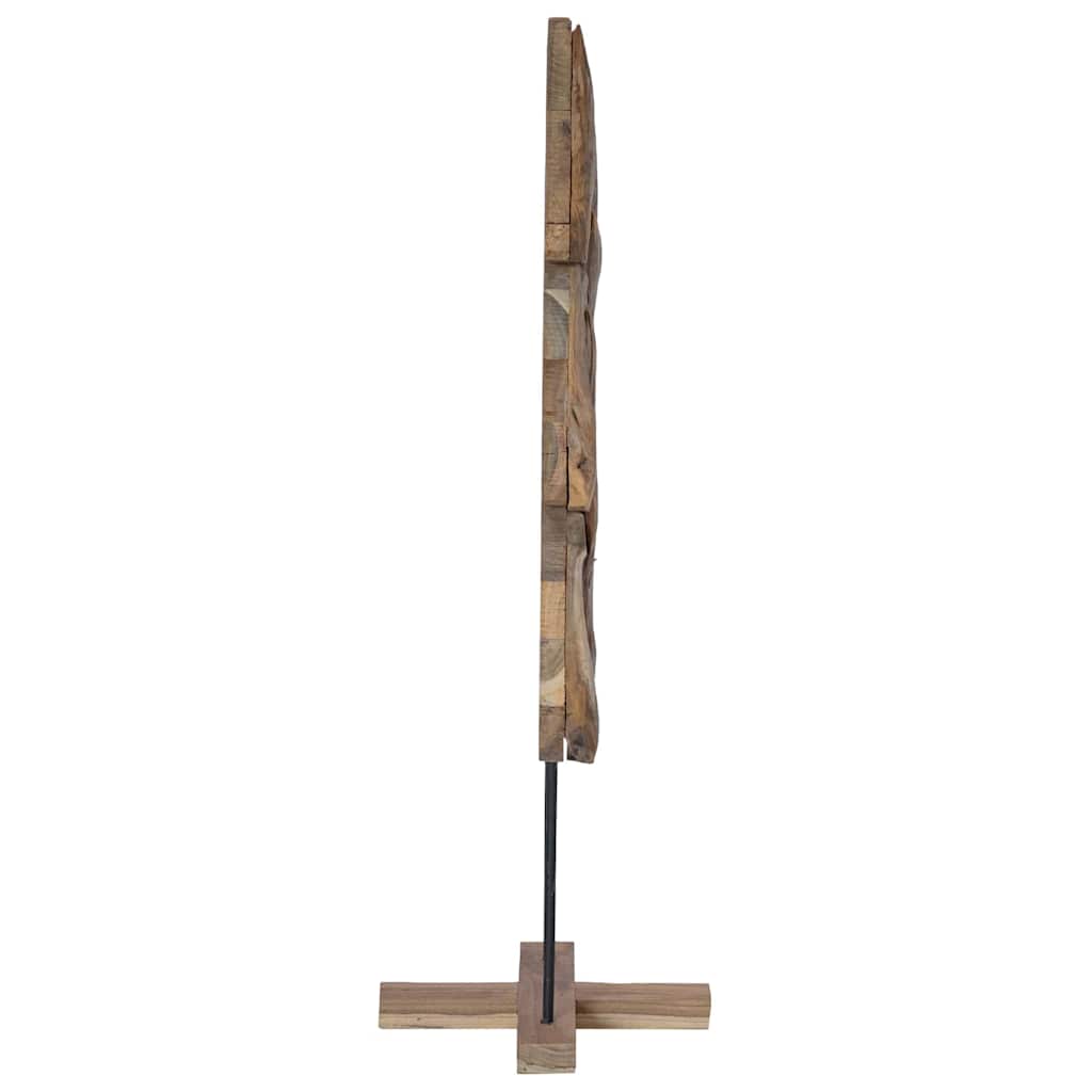 Christmas Tree with Stand Brown 121 Cm Solid Teak Wood
