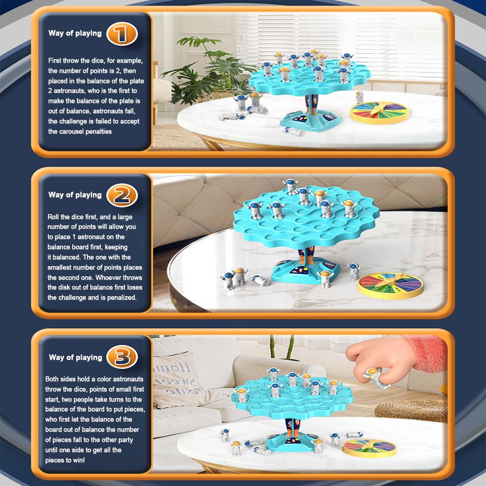 Balance Astronaut  Stackable Balance Astronaut Board Parent-Child Interaction Desktop Astronaut Puzzle Balance  for Kids