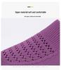Women's Flyknit Breathable Casual Flat Shoes - Large Size Versatile Solid Color