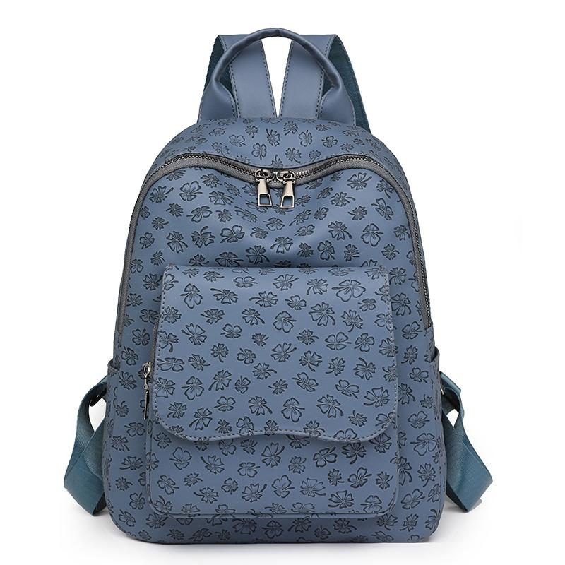 

Женский ретро-рюкзак с принтом, большой вместимости, дорожный рюкзак синий