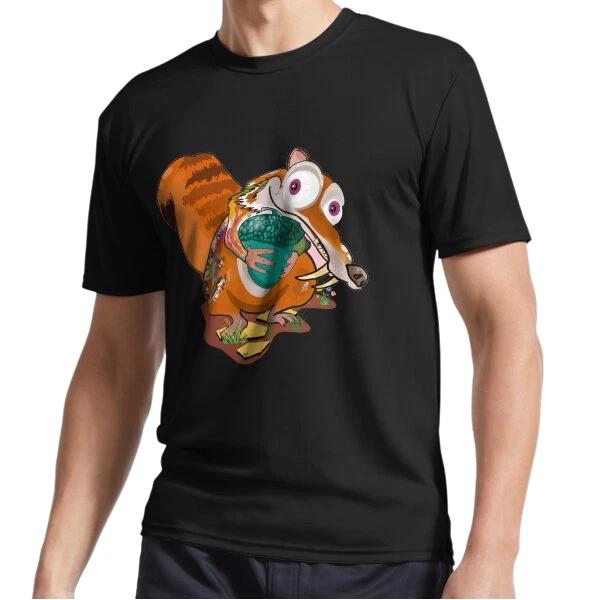 

New Colorful squirrel Rainbow ice age Active Logo T-Shirt Funny Size S to 5XL XL