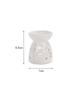 Delicate Mini Ceramic Hollow Floral, Heart, Moon & Star Shaped Aromatherapy Candle Holder, Fragrance Oil Diffuser Burner.