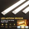 Wireless Motion/Infrared Sensor LED Night Light USB Rechargeable Ultra Thin Cabinet Lamp Smart Dimmable Lighting for Kitchen Wardrobe Bedroom Closet