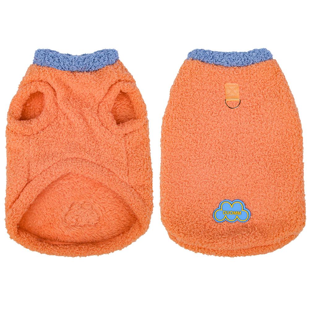 

Милая розовая одежда для кошек Мягкий флисовый свитер для щенков и кошек Теплая зимняя одежда для домашних питомцев Куртка-пальто для котенка Чихуахуа Йоркширская одежда M оранжевый