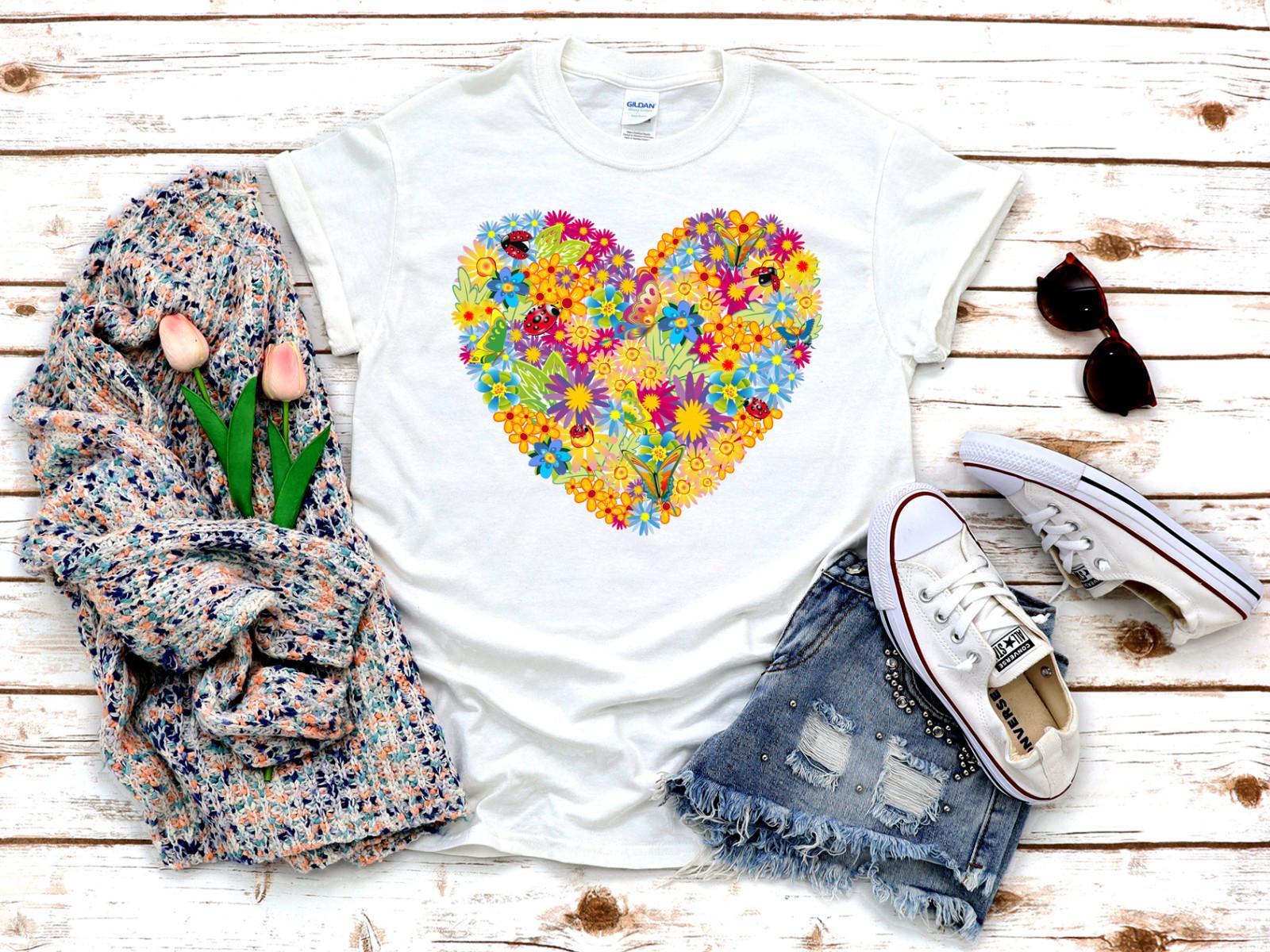 26 Ladybird  Ladybug Flower woman 3 4 Short sleeve t shirt A110 Unisex T-Shirt XXL