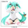 12cm Desktop Cute Hatsune Miku Kwaii Style Anime Figure Toys PVC Model Collector Doll Birthday Gift