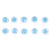 10PCS 0-9 Number Number Cake Mold Food Grade Plastic Fondant Cutter Cookie Stamp  Birthday Party