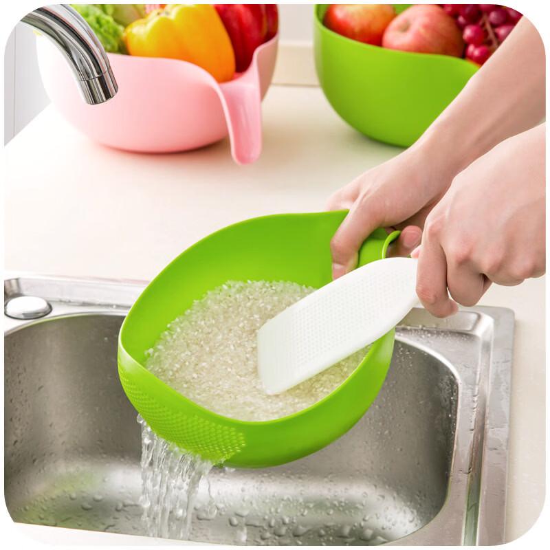 Abdo Large Plastic Kitchen Draining Basket with Handle