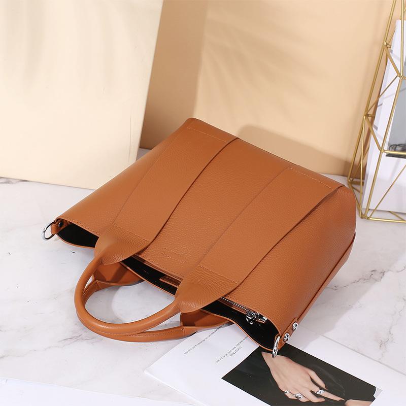 Retro cross-body single shoulder large capacity leather women's bag bags and bags