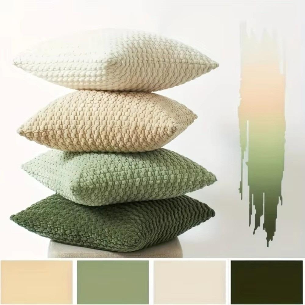 with Zipper Pillow Covers Corduroy Cushion Cases Fashion Pillowcase  Christmas Day